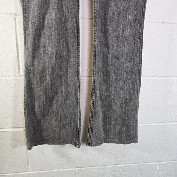 Vtg Hudson Beth gray button flap pocket low rise boot cut jeans - Picture 7 of 10